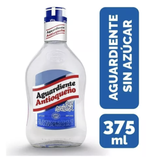 Aguardiente Antioqueño azul 375 ml