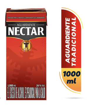 Aguardiente Nectar Rojo 1000 ml