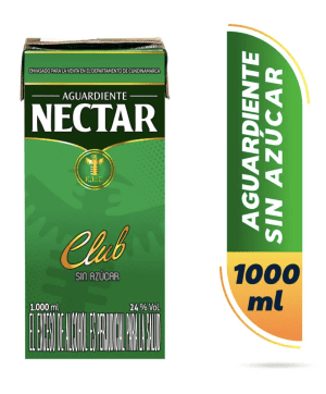 Aguardiente Nectar Verde 1000 ml