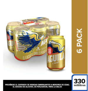 Cerveza Aguila light 6 und