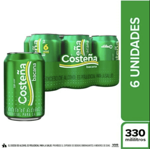 Cerveza costeña bacana 6 und